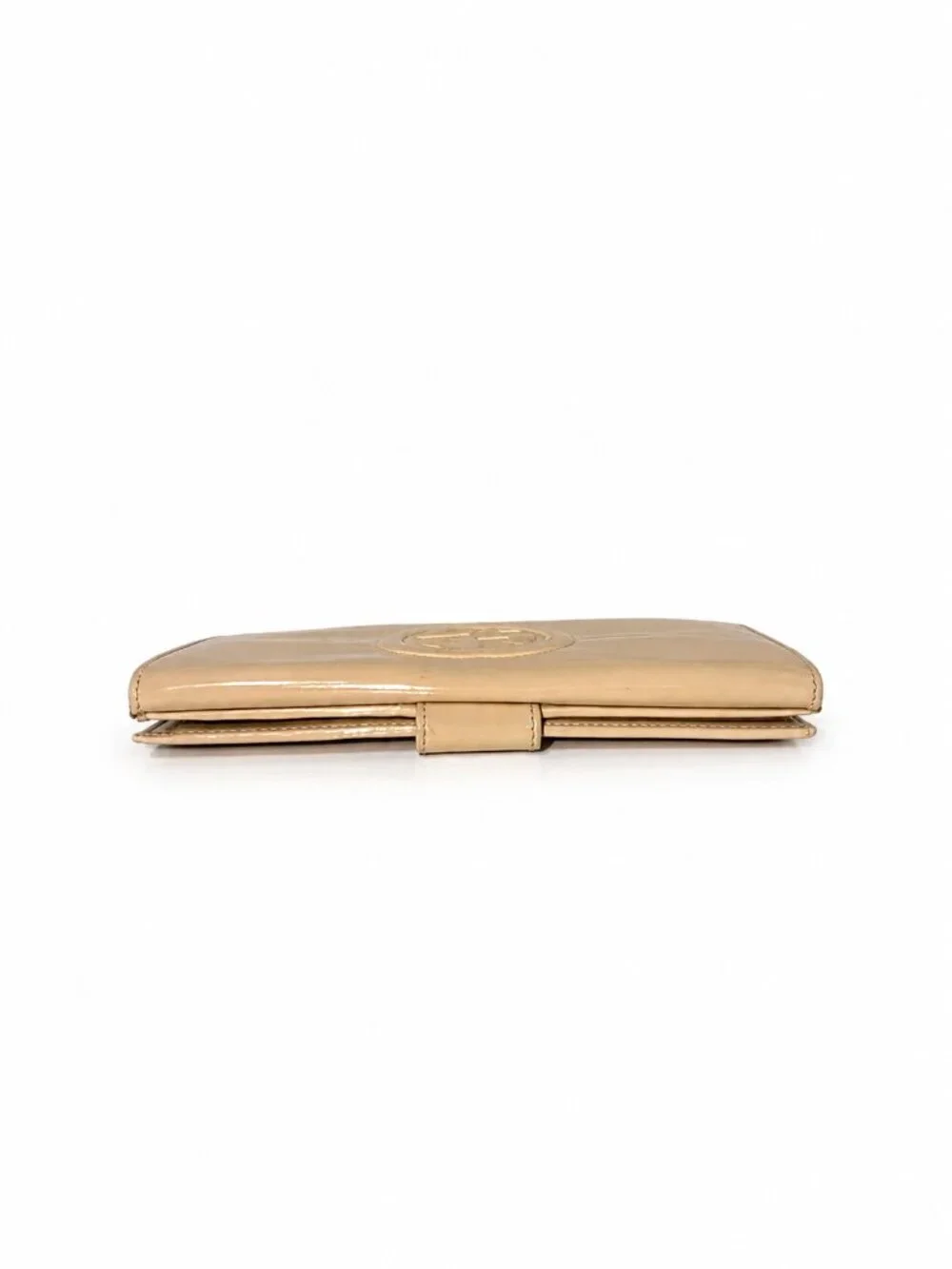 Gucci Beige Patent Leather Continental Wallet